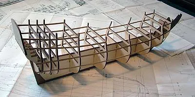 Стрингера придали необходимую жесткость всему каркасу корабля