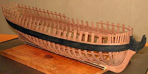 Готовый корпус адмиралтейской судомодели