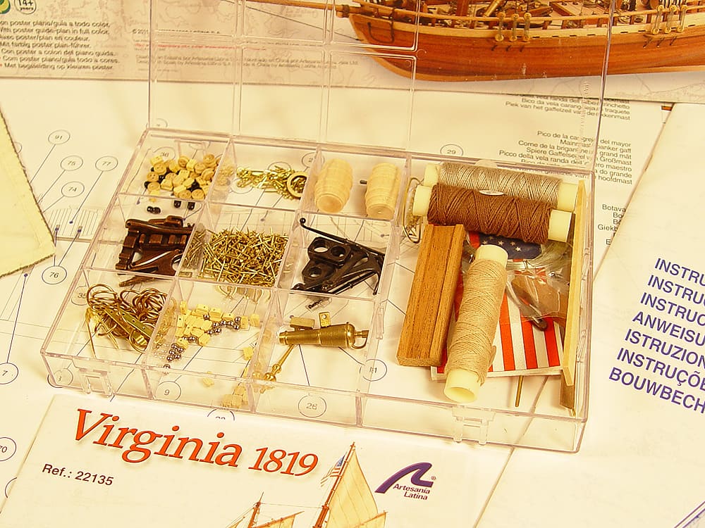 модель корабля для сборки Virginia 1819 модель корабля для сборки Virginia 1819