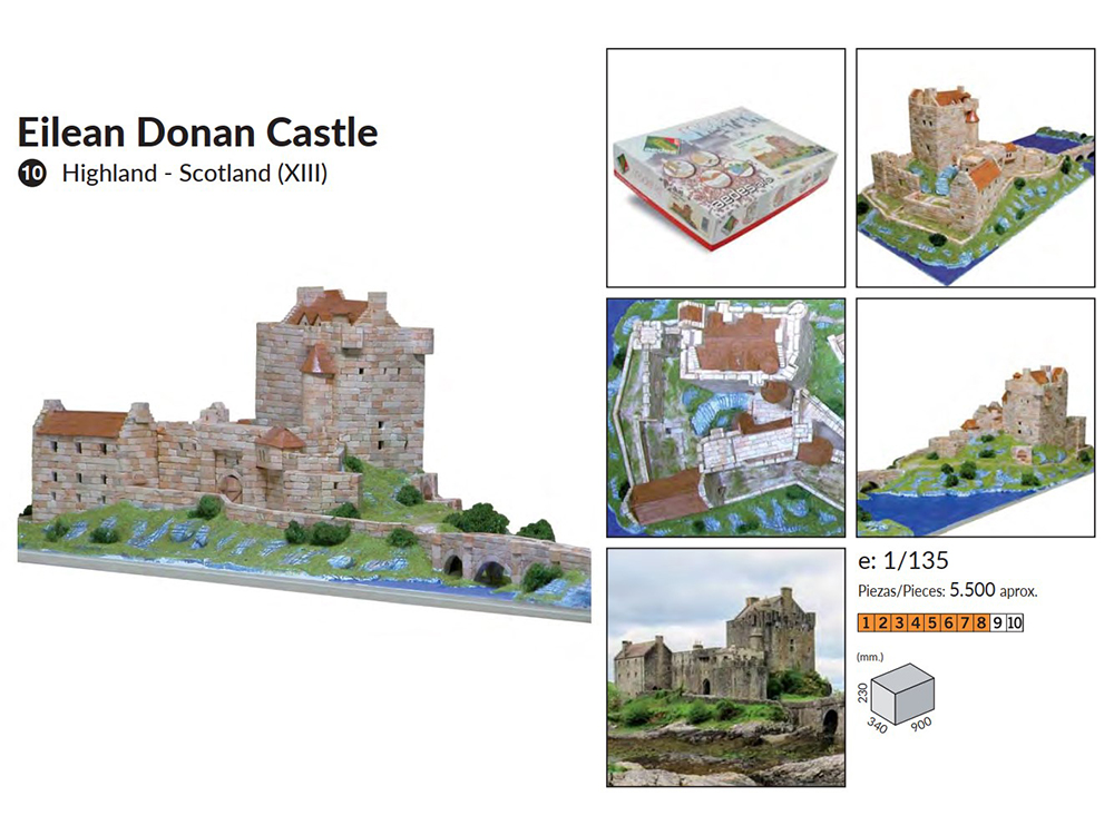 керамический конструктор купить Замок Eilean Donan керамический конструктор купить Замок Eilean Donan