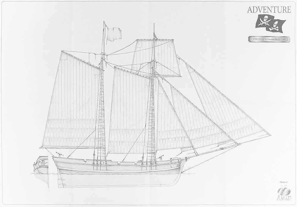 Чертеж шхуны Bluenose Книги в интернет-магазине VIP-TOY.RU