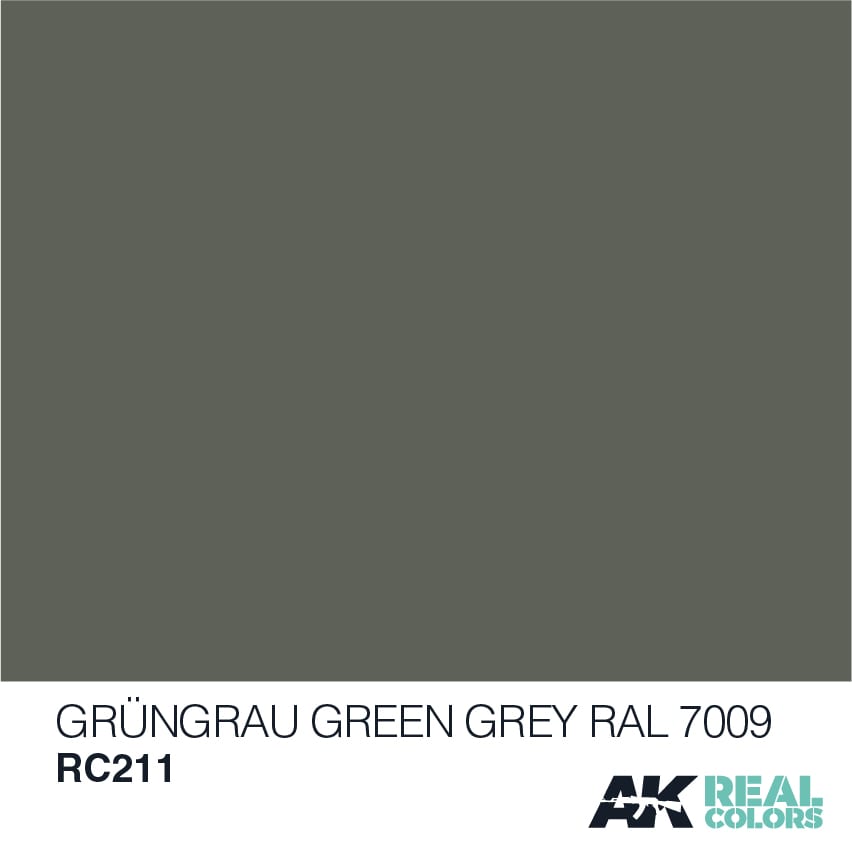 Краска AK Interactive, акриловая GRÜNGRAU-GREEN GREY RAL 7009 (MODERN) / зелено-серый, 10 мл Краска AK Interactive, акриловая GRÜNGRAU-GREEN GREY RAL 7009 (MODERN) / зелено-серый, 10 мл