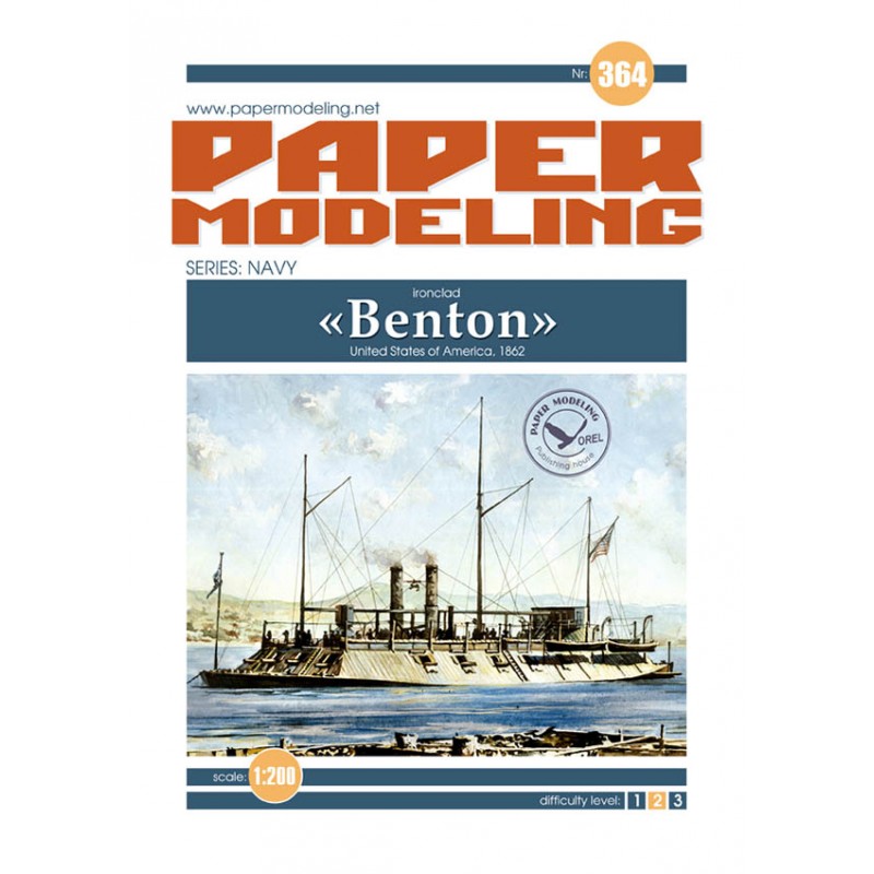 Модель из картона броненосец BENTON Модель из картона броненосец BENTON