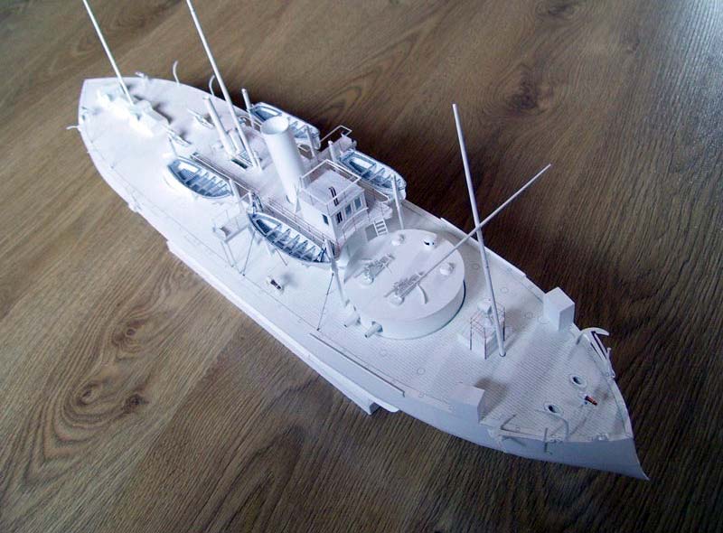 Модель из картона Русалка