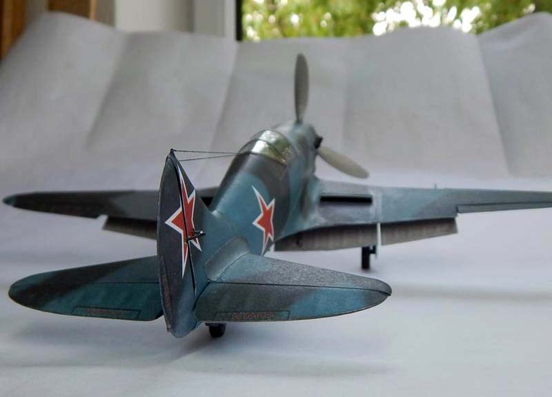 Модель из бумаги Истребитель ИТП-М-2 Поликарпова