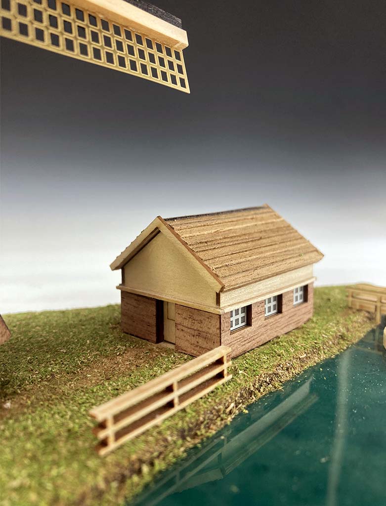Деревня Kinderdijk Деревня Kinderdijk