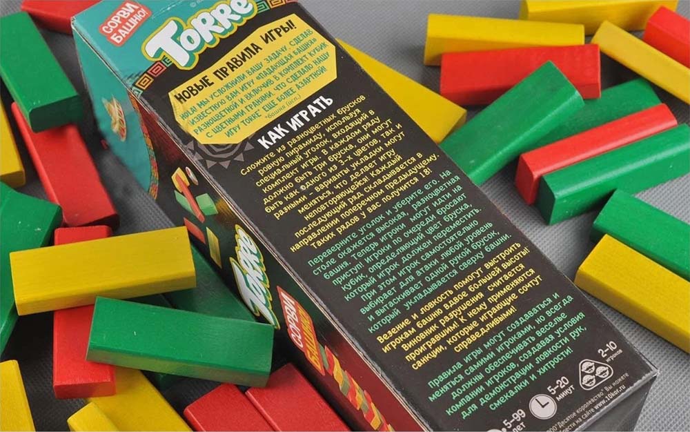 Настольная игра: Торре (падающая башня) Настольная игра: Торре (падающая башня)