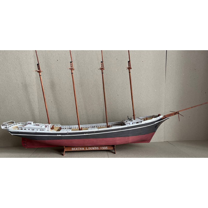 Модель из картона шхуна Bertha L. Downs Модель из картона шхуна Bertha L. Downs