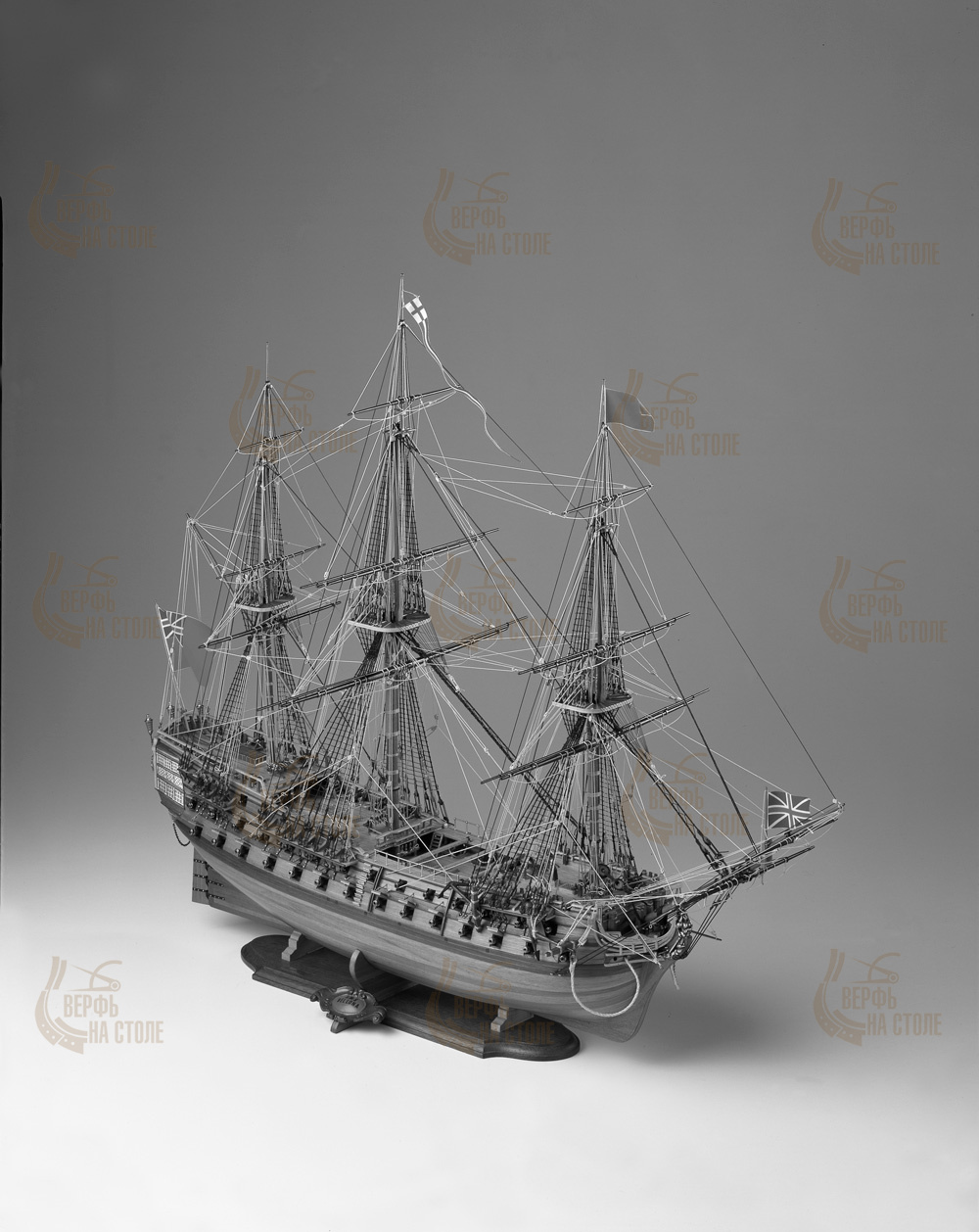 Чертеж корабля HMS Bellona, масштаб 1:100 Чертеж корабля HMS Bellona, масштаб 1:100