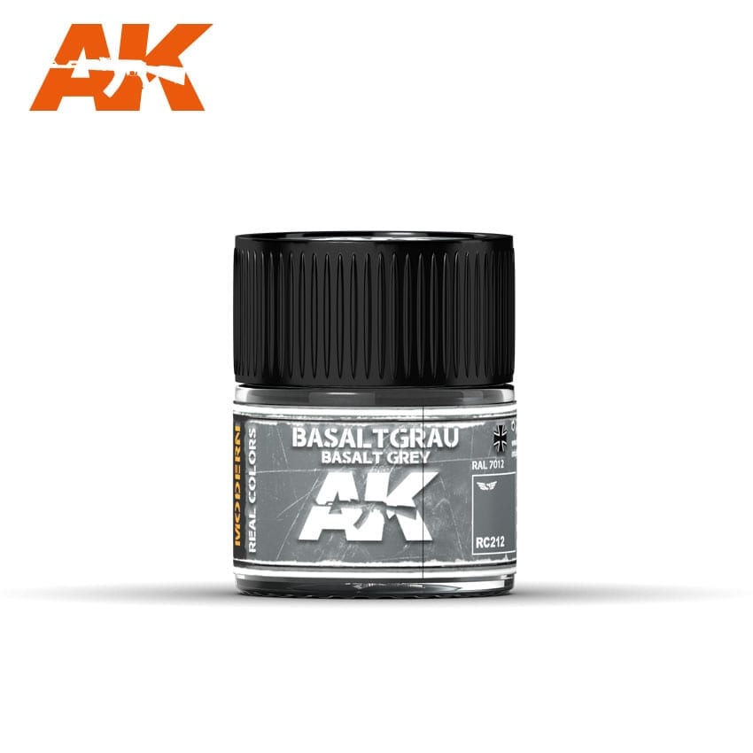 Краска AK Interactive, акриловая BASALTGRAU-BASALT GREY RAL 7012 / серый базальт, 10 мл Краска AK Interactive, акриловая BASALTGRAU-BASALT GREY RAL 7012 / серый базальт, 10 мл