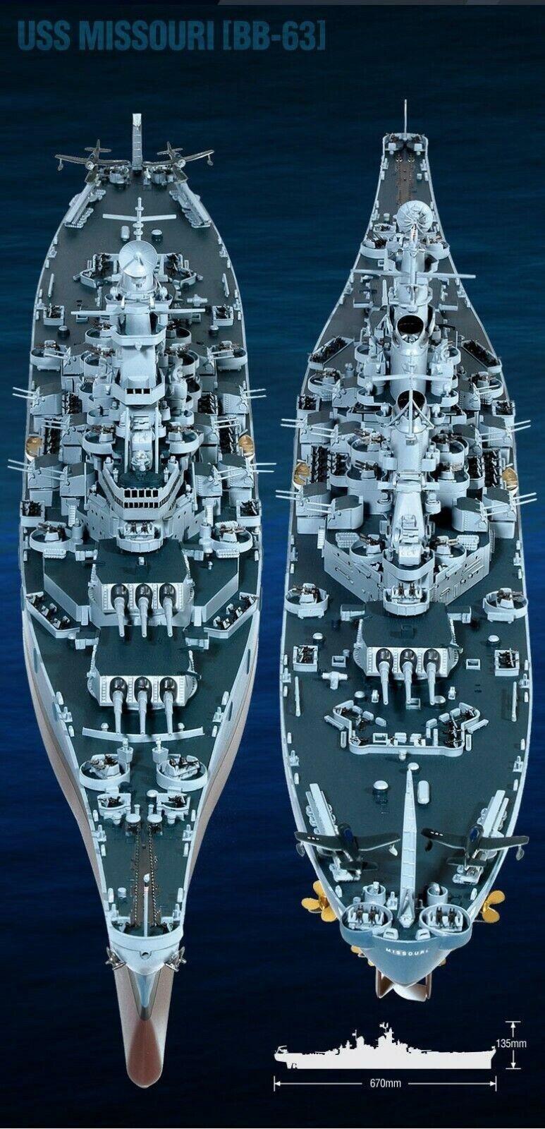 U.S. Navy Battleship USS Missouri BB-63 (1:400) U.S. Navy Battleship USS Missouri BB-63 (1:400)