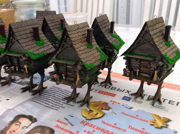 Ёлочная игрушка Избушка на курьих ножках, 140 деталей