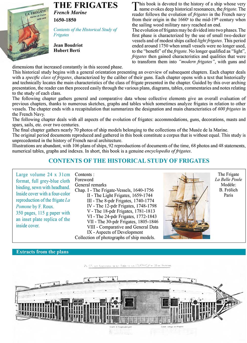 The history of the French frigates 1650-1850 The history of the French frigates 1650-1850