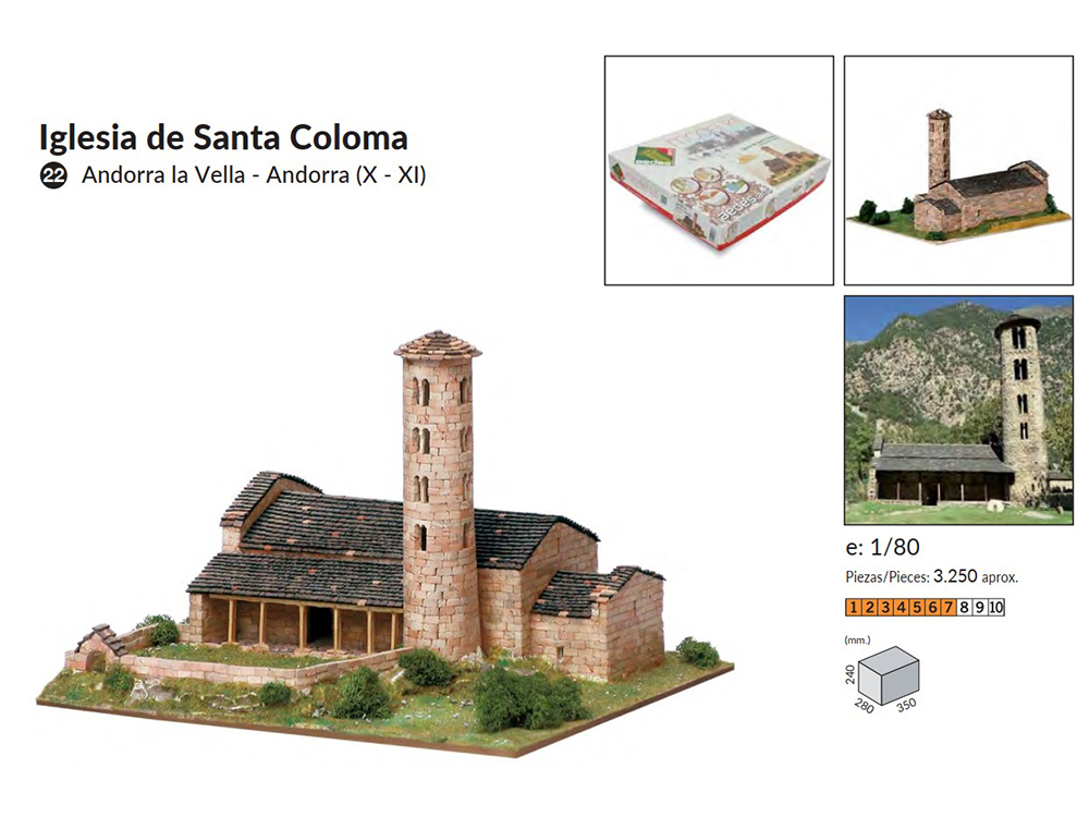 керамический конструктор Церковь de Santa Coloma керамический конструктор Церковь de Santa Coloma