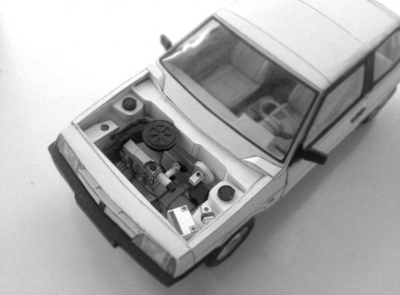 Модель из картона Автомобиль легковой (Восьмерка) Модель из картона Автомобиль легковой (Восьмерка)