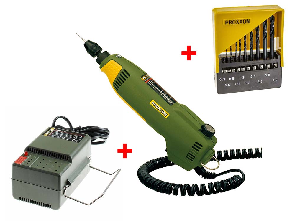 Бор-машинка Proxxon FBS12/EF 28462 + Блок питания (28706) и набор сверл (28874) 28462 Бор-машинка Proxxon FBS12/EF 28462 + Блок питания (28706) и набор сверл (28874) 28462
