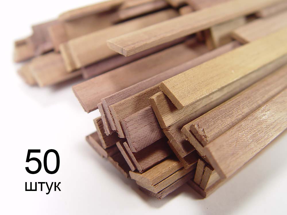 Рейка 1х3мм, темный орех, 50 шт. Рейка 1х3мм, темный орех, 50 шт.