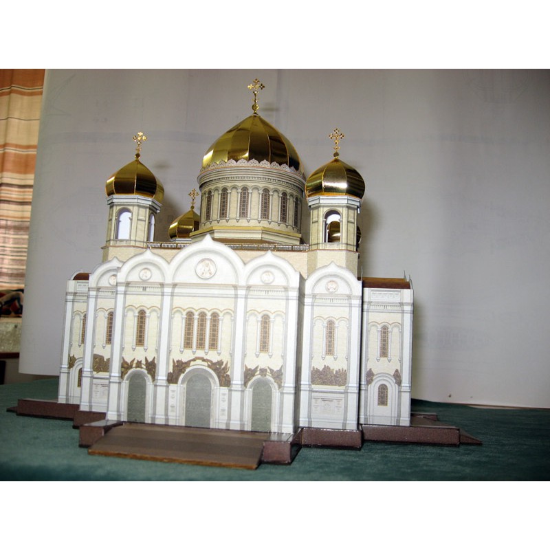 Модель из бумаги Храм Христа Спасителя Модель из бумаги Храм Христа Спасителя