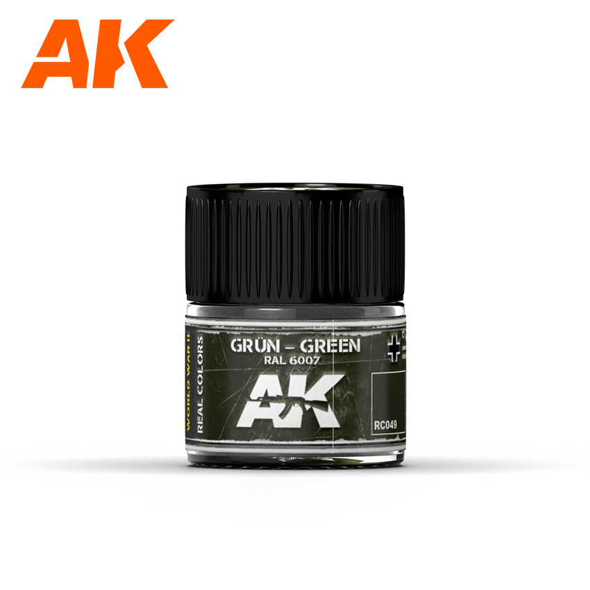 Краска AK Interactive, акриловая Grün-Green RAL 6007 (зеленый), 10 мл Краска AK Interactive, акриловая Grün-Green RAL 6007 (зеленый), 10 мл