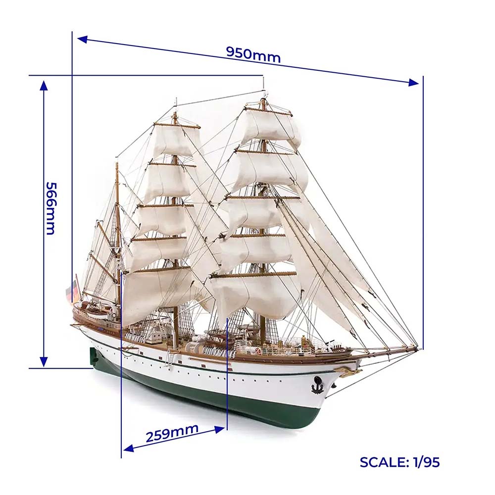 Барк Товарищ (Gorch Fock) + (Стартовый набор инструментов)