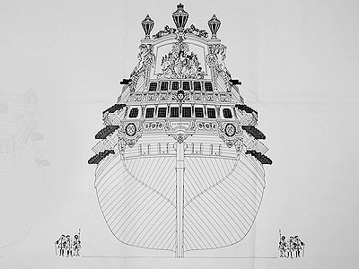 De L'Ambitieux (le trois-ponts de Tourville), 1680 + чертежи De L'Ambitieux (le trois-ponts de Tourville), 1680 + чертежи
