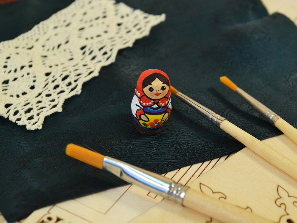 Сборная модель наличника "Суздаль", 237 деталей + Клей и краски в комплекте