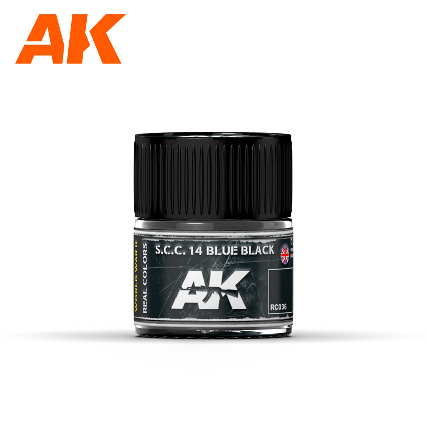 Краска AK Interactive, акриловая S.C.C. 14 Blue Black (темно-синий), 10 мл Краска AK Interactive, акриловая S.C.C. 14 Blue Black (темно-синий), 10 мл