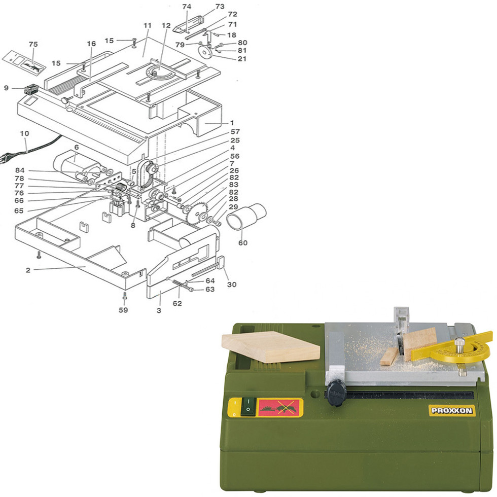 Циркулярная пила Proxxon KS230 27006 Циркулярная пила Proxxon KS230 27006