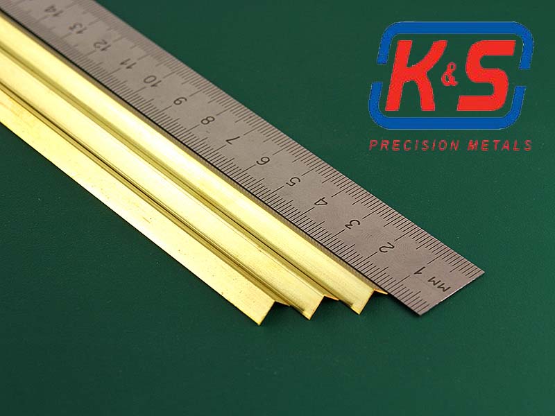 Тонкостенный уголок, латунь 6,4 мм, 1 шт KS9882 KS Metals (США ...