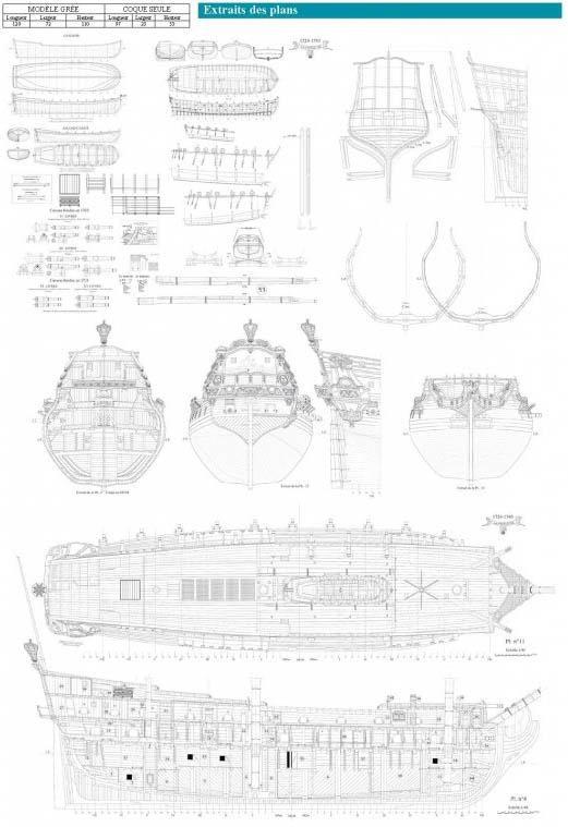 La Nereide, 1724 + чертежи La Nereide, 1724 + чертежи