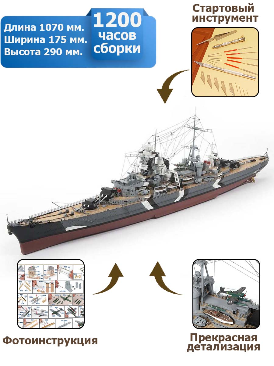 Крейсер Prinz Eugen + (Стартовый набор инструментов)