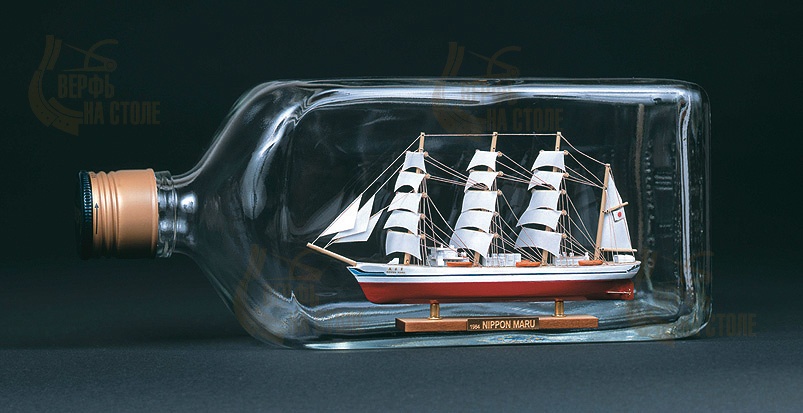 деревянная модель корабля Nippon Maru корабль в бутылке деревянная модель корабля Nippon Maru корабль в бутылке