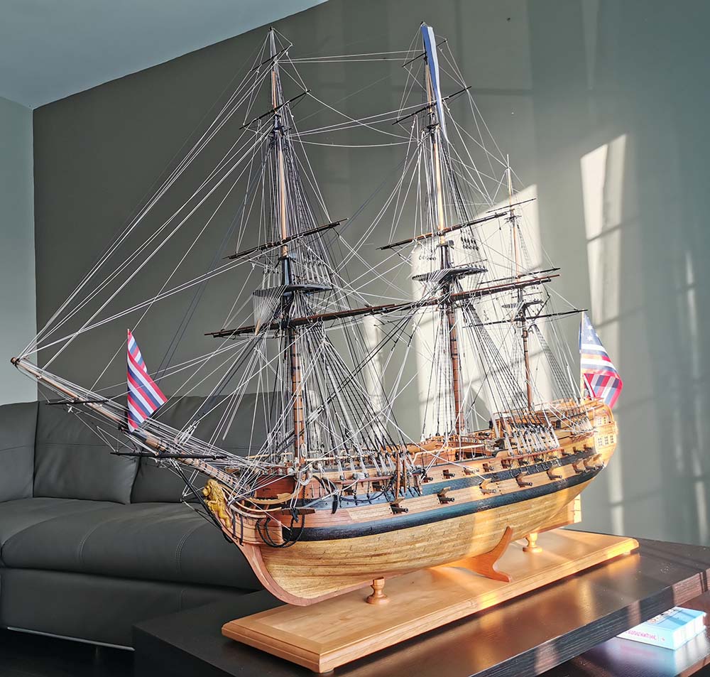 модель корабля для сборки Bonhomme Richard 1779 Премиум версия (самшит-груша) модель корабля для сборки Bonhomme Richard 1779 Премиум версия (самшит-груша)