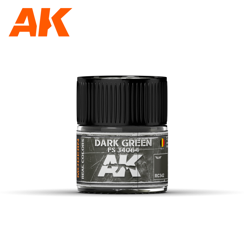 Краска AK Interactive, акриловая Темно-зеленый FS 34064, 10 мл