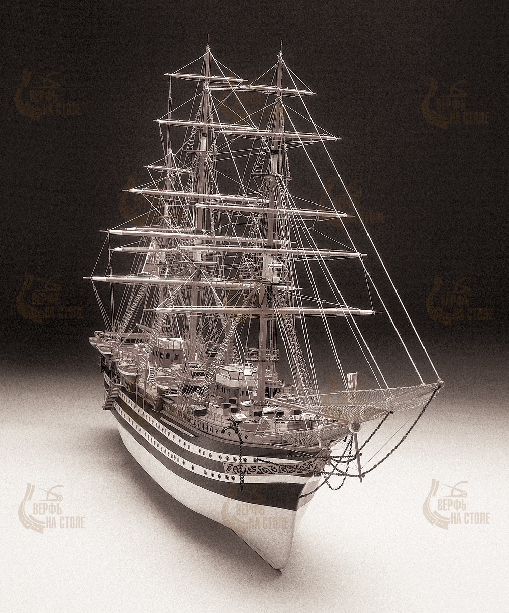 Наборы для сборки моделей. Amerigo Vespucci масштаб 1:84. Корабль Америго Веспуччи. Модель парусника Америго Веспуччи. Америго Веспуччи корабль модель.