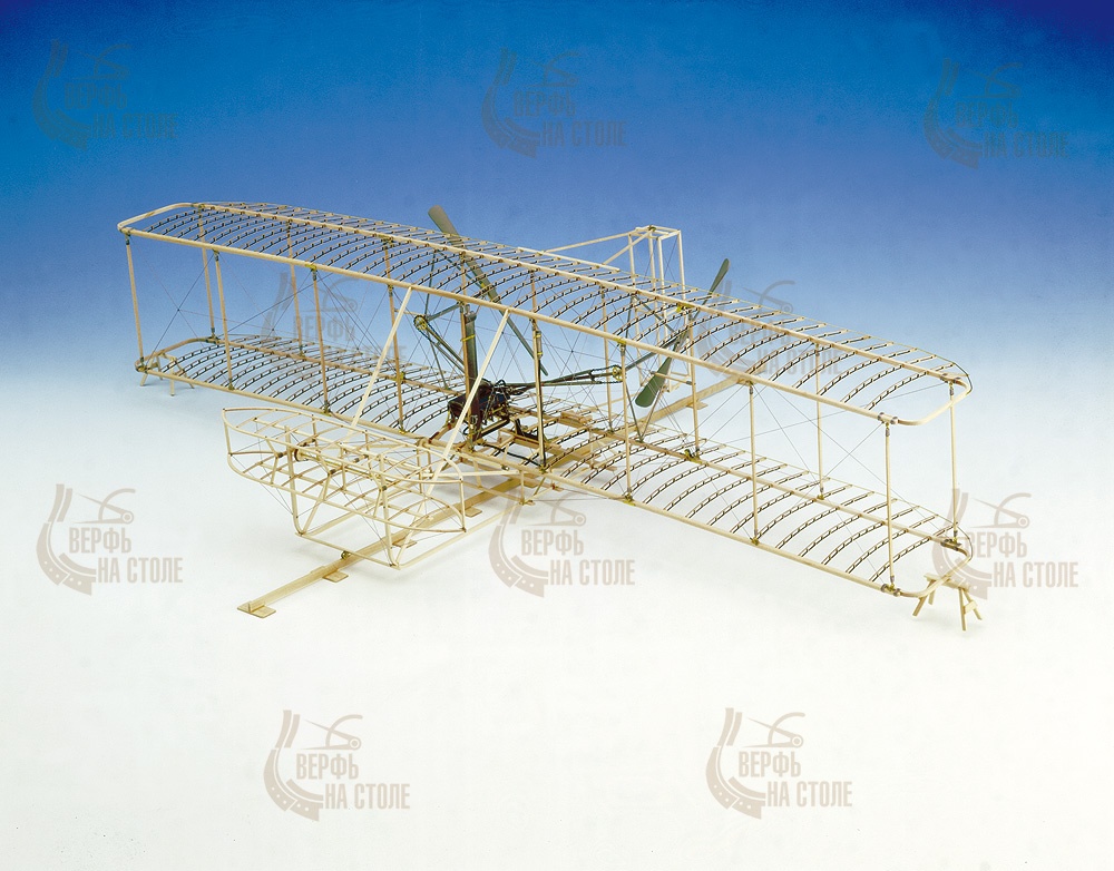 Деревянная модель самолета Биплан Wright Flyer Деревянная модель самолета Биплан Wright Flyer