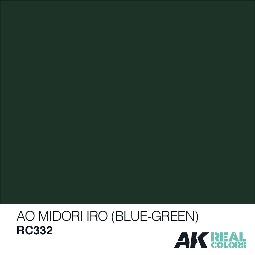 Краска AK Interactive, акриловая Ao Midori Iro (Blue-Green) / Сине-зеленый, 10 мл Краска AK Interactive, акриловая Ao Midori Iro (Blue-Green) / Сине-зеленый, 10 мл