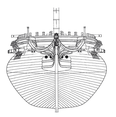 La Belle-Poule (Fregate), 1765 + чертежи