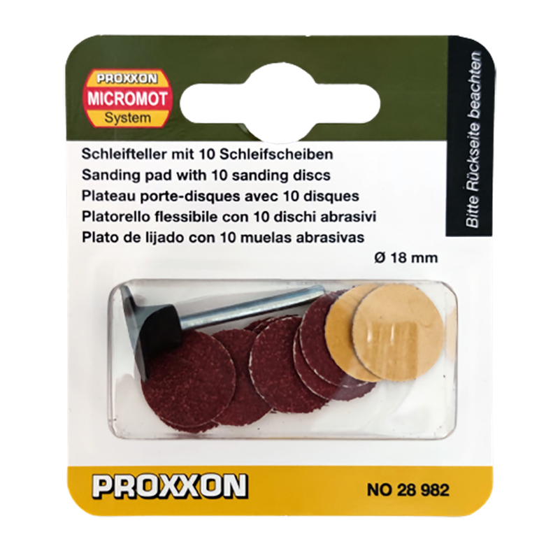 Шлифовальные диски Proxxon 18 мм, 10 шт Шлифовальные диски Proxxon 18 мм, 10 шт
