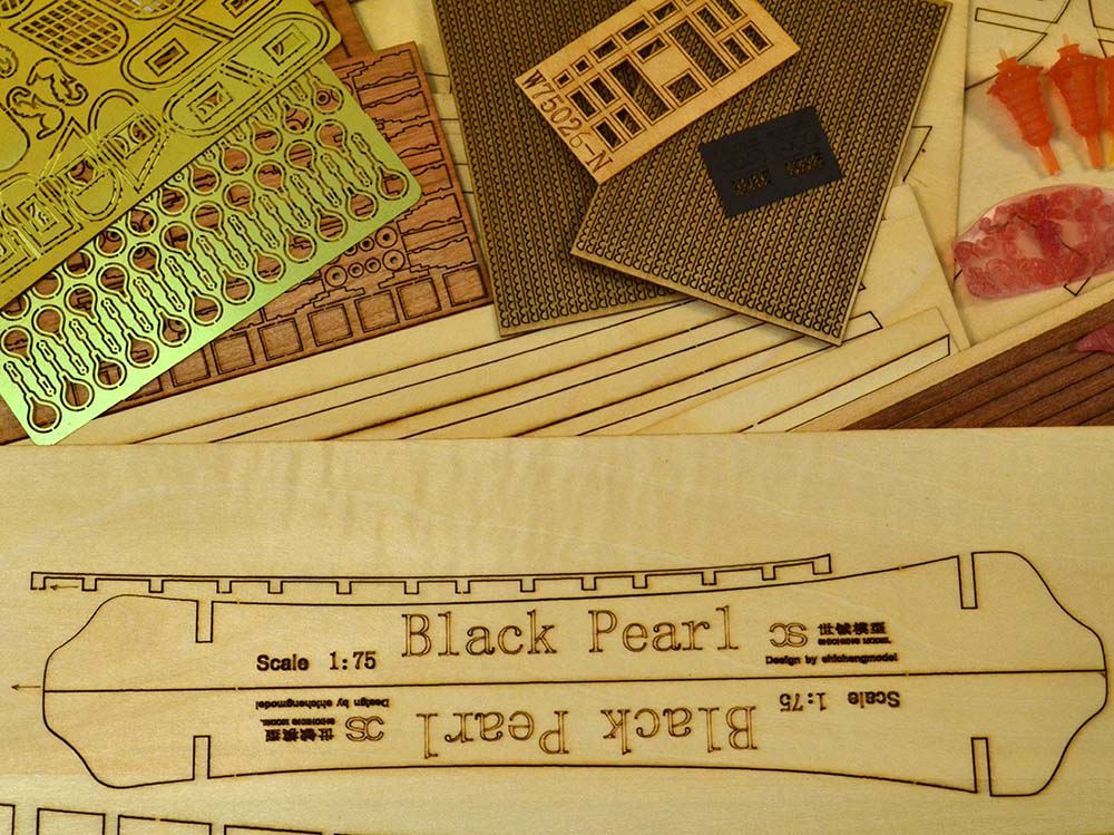 Black Pearl (Черная Жемчужина), 533 мм + (Полный набор инструментов, клея и лак)