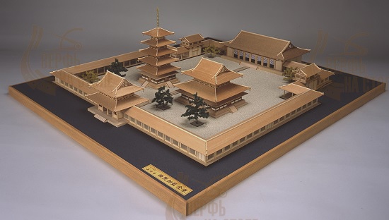 Диорама Horyu-Ji, западная часть Диорама Horyu-Ji, западная часть