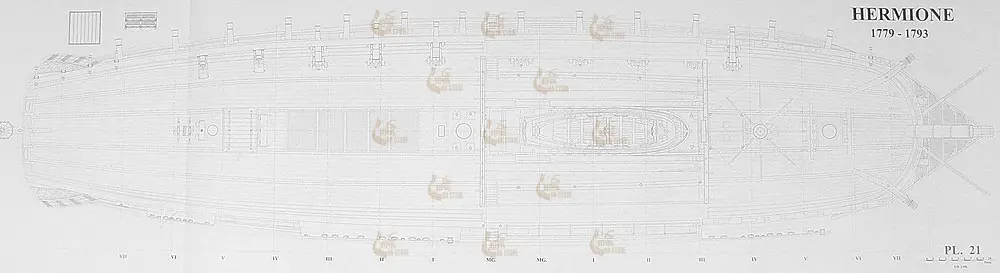 Hermione frigate, 1779-1793 + чертежи