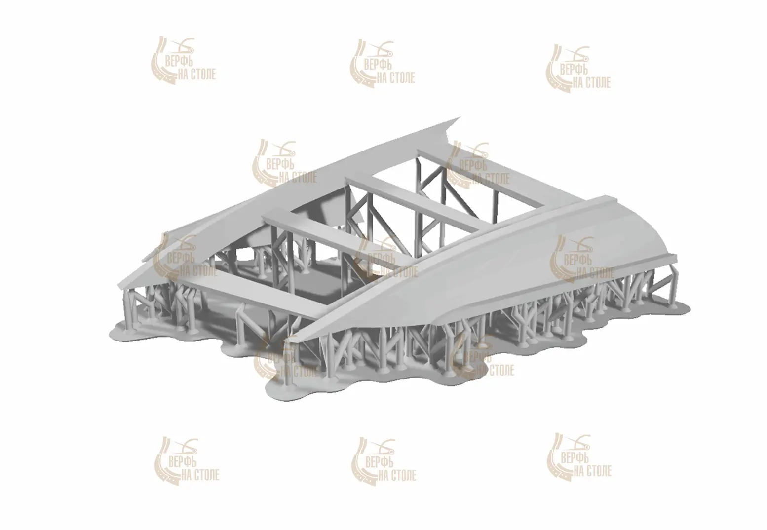 Корма 3D для HMS Ontario Корма 3D для HMS Ontario