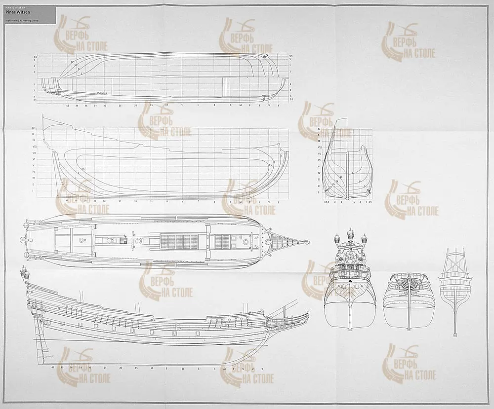 17th CENTURY DUTCH MERCHANT SHIPS + Чертежи