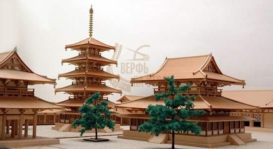Диорама Horyu-Ji, западная часть Диорама Horyu-Ji, западная часть