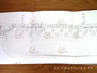 Полный комплект чертежей 74 gun ship, масштаб 1:48 Полный комплект чертежей 74 gun ship, масштаб 1:48