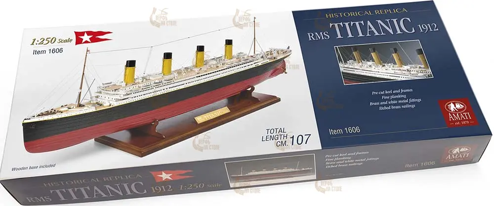 Титаник (RMS Titanic) + (Полный набор инструментов, клея и краски) Титаник (RMS Titanic) + (Полный набор инструментов, клея и краски)