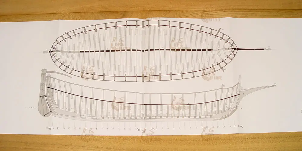 N.S. del Rosario felucca, 1759 + чертежи N.S. del Rosario felucca, 1759 + чертежи