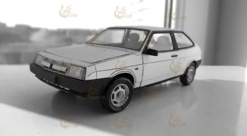 Модель из картона Автомобиль легковой (Восьмерка) Модель из картона Автомобиль легковой (Восьмерка)