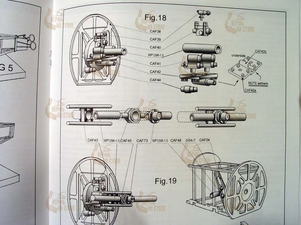 Деревянная модель самолета Биплан Sopwith Camel F1